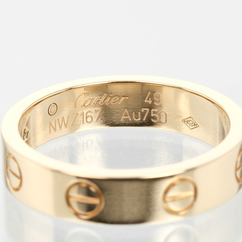 [Cartier] Cartier 
 Mini Love Wedding No. 9 Anillo / anillo 
 K18 Oro amarillo x 1p Diamante aproximadamente 4.3g mini amor de bodas Ladies un rango