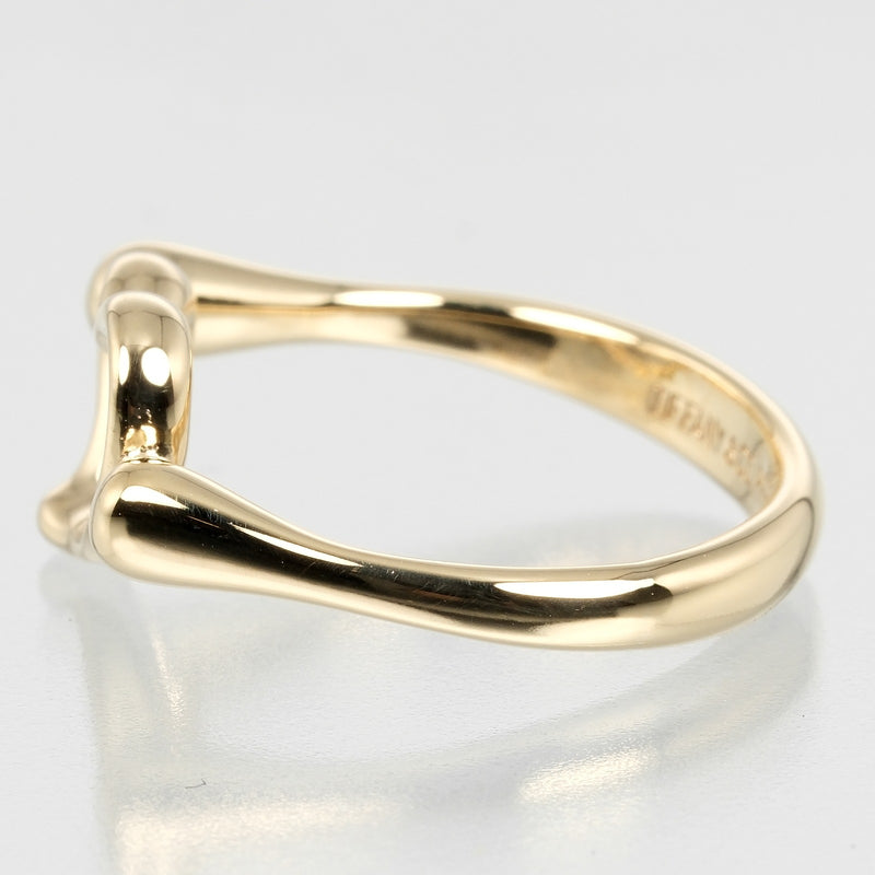 [TIFFANY & CO.] Tiffany 
 Open Heart No. 8 Ring / Ring 
 K18 Yellow Gold x 3P Diamond about 3.25g Open Heart Ladies A Rank