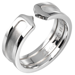 [Cartier] Cartier 
 2C 16 Ring / Ring 
 K18 White Gold Approximately 8.38G 2C Ladies A Rank