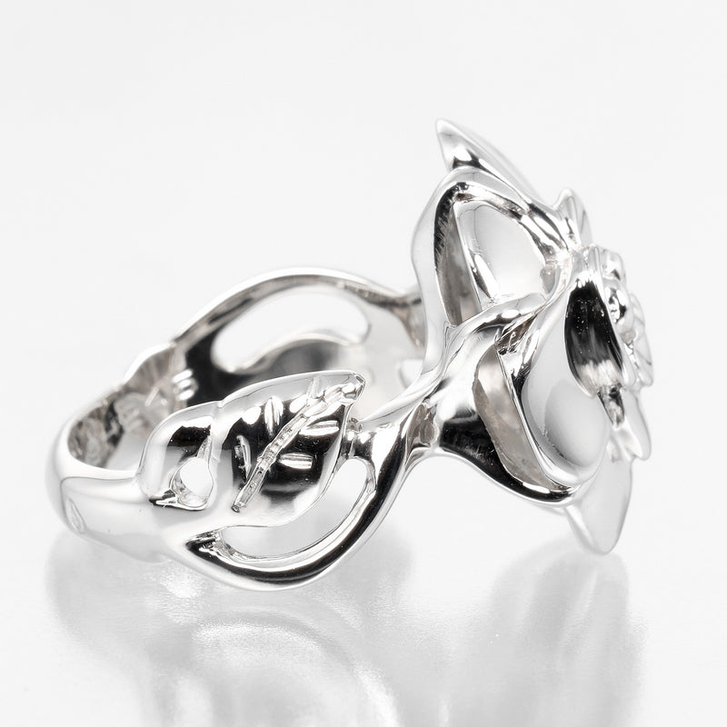 CHANEL】シャネル カメリア 8号 リング・指輪 K18ホワイト