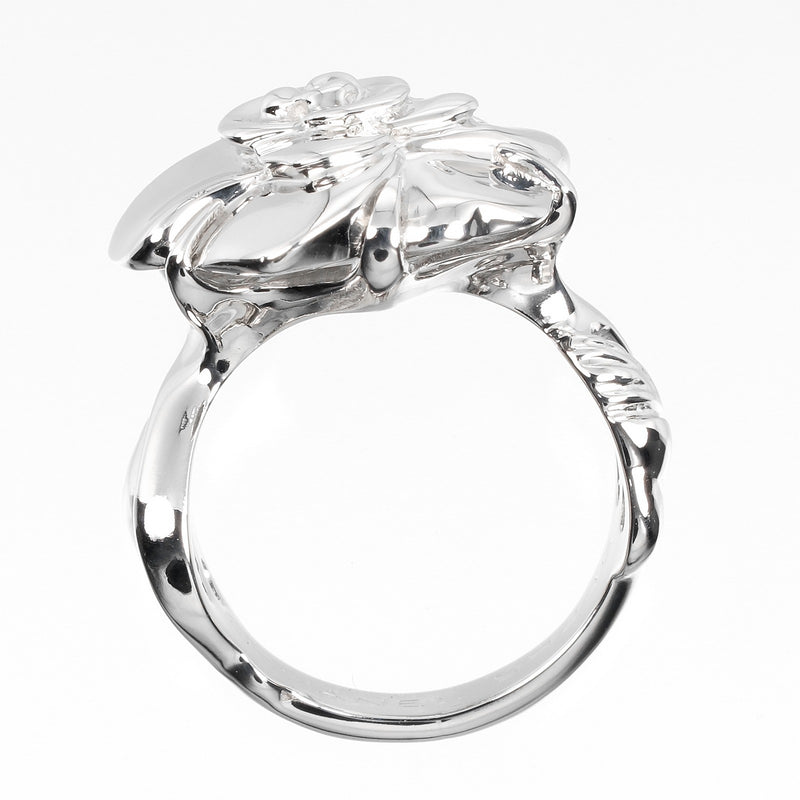 [CHANEL] Chanel 
 Camellia No. 8 Ring / Ring 
 K18 White Gold Approximately 9.96g Camelia Ladies A Rank
