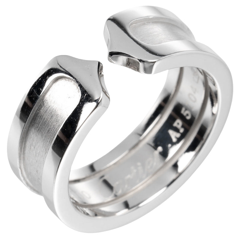 [Cartier] Cartier 
 2C No. 8 Ring / Ring 
 K18 White Gold Approximately 7.17G 2C Ladies A Rank