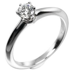 [Tiffany & co.] Tiffany 
 Solitaire No. 8 Anillo / anillo 
 0.31ct if/f/2vg pt950 platino x diamante aproximadamente 3.5 g solitario damas un rango