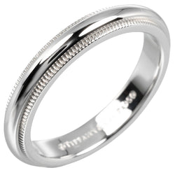 [TIFFANY & CO.] Tiffany 
 Tugasiza Milgrein No. 8.5 Ring / Ring 
 3mm model PT950 Platinum about 5.33g TOGATHERED MILGRAIN Ladies A Rank