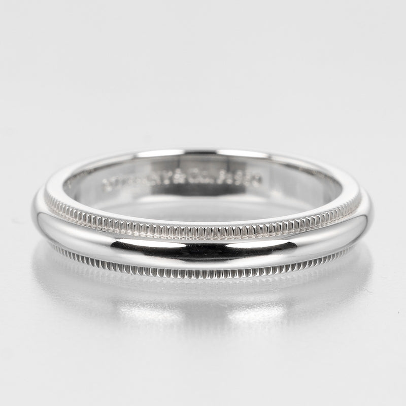 [Tiffany＆Co。]蒂法尼 
 Tugasiza Milgrein No. 8.5戒指 /戒指 
 3mm型号PT950铂金约5.33克切换米尔格兰女士