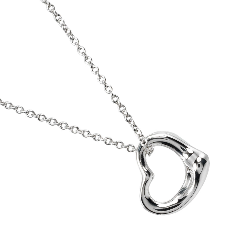 [Tiffany & co.] Tiffany 
 Collar de corazón abierto 
 PT950 Platinum aproximadamente 3.53g de corazón abierto Damas A Rank