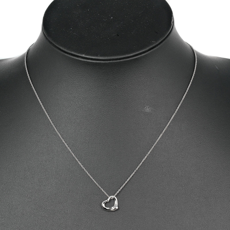 [TIFFANY & CO.] Tiffany 
 Open heart necklace 
 PT950 Platinum Approximately 3.53g Open Heart Ladies A Rank