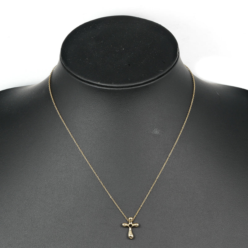 [TIFFANY & CO.] Tiffany 
 Small cross necklace 
 K18 Yellow Gold Approximately 3.32g Small Cross Ladies A Rank