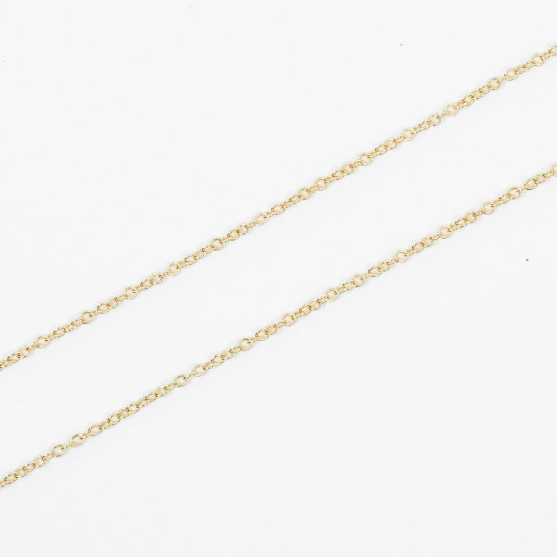 [Tiffany & co.] Tiffany 
 Collar cruzado pequeño 
 K18 Oro amarillo aproximadamente 3.32g Damas cruzadas pequeñas un rango