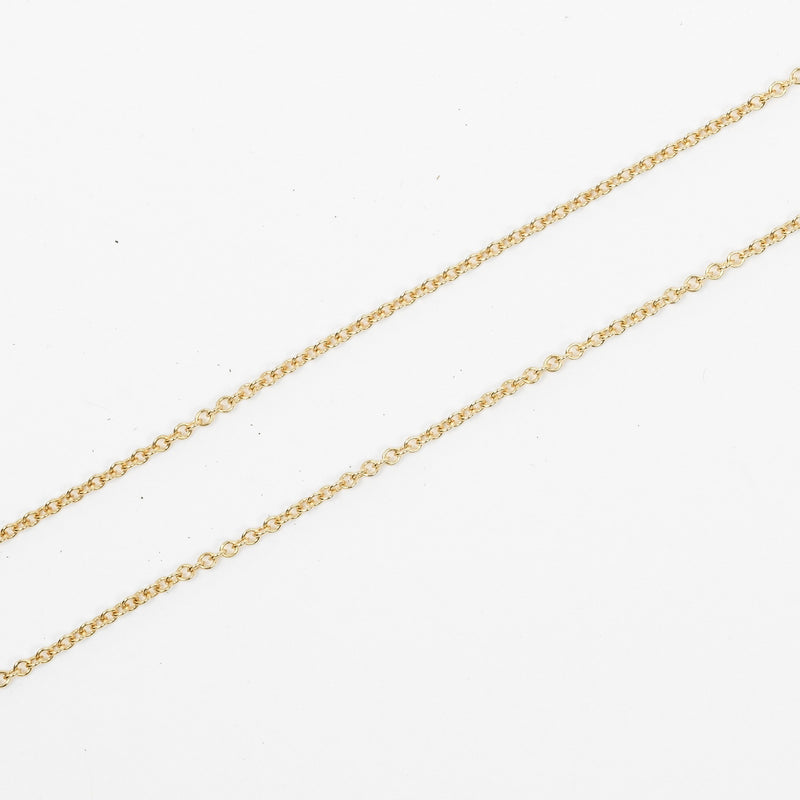 [Tiffany & co.] Tiffany 
 Collar de corazón frotando 
 K18 Oro amarillo aproximadamente 2.85 g de corazón amoroso Damas A Rank