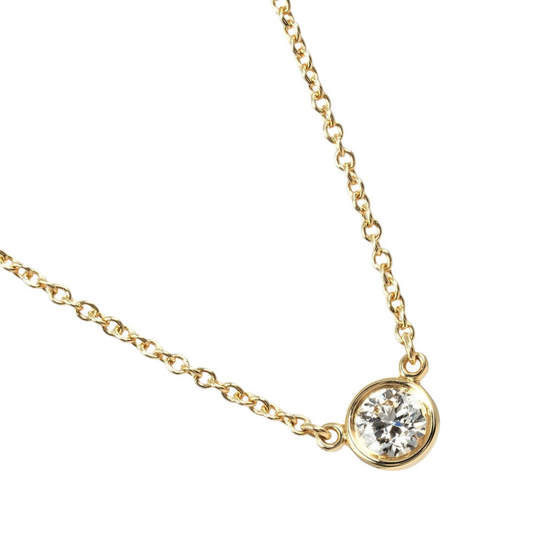 [Tiffany & Co.] Tiffany 
 Viser Yard Necklace 
 0.23ct VVS2/F/3EX K18 Yellow Gold X Diamond 약 1.93g에 의해 마당 숙녀 랭크