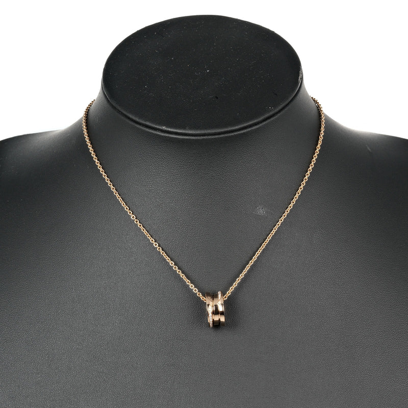 [Bvlgari] bulgari 
 B.Zero1 collar 
 Beezero One K18 Pink Gold X Demi Paves Diamond alrededor de 13.08g B.Zero1 Damas A Rank
