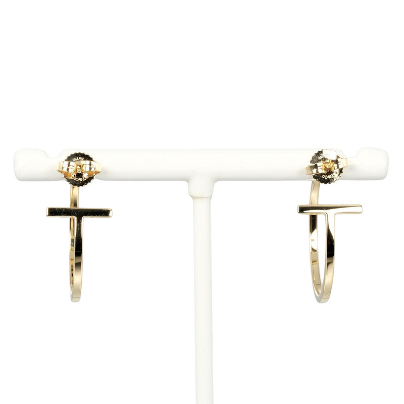 [TIFFANY & CO.] Tiffany 
 T hoop medium earrings 
 K18 Yellow Gold Approximately 5g T Hoop Medium Ladies A Rank