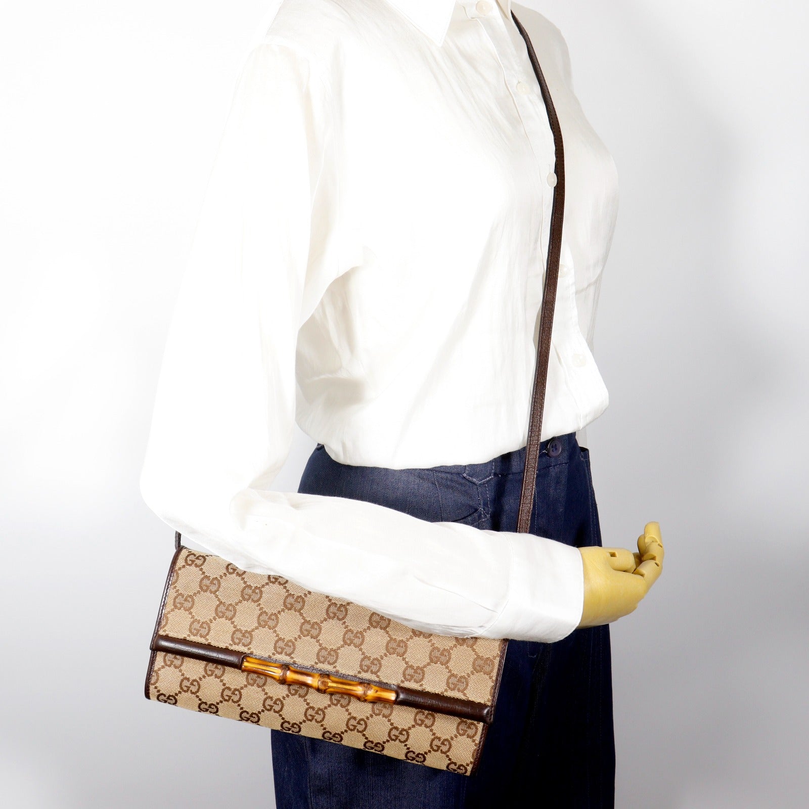 美麗モルフォ２種 GUCCI】グッチ バンブー ショルダーバッグ 117594 – NISHIKINO VINTAGE