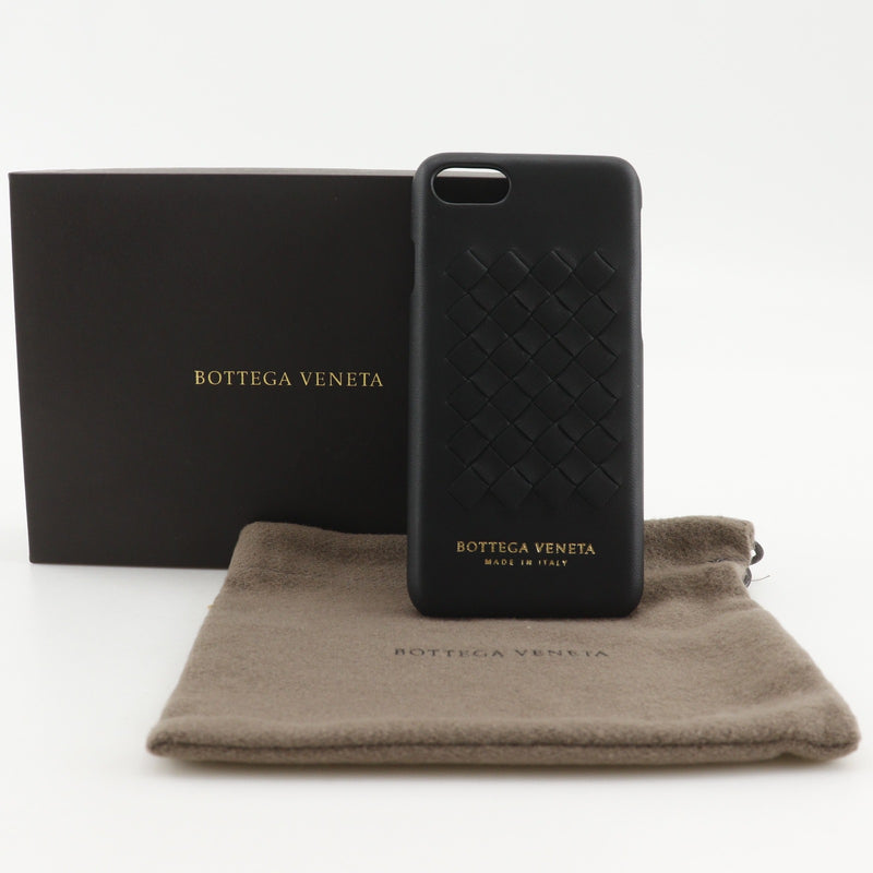 【超美品】BOTTEGA VENETA イントレチャート　ケース　黒　空箱 BOTTEGAVENETA】ボッテガヴェネタ イントレチャート スマホケース