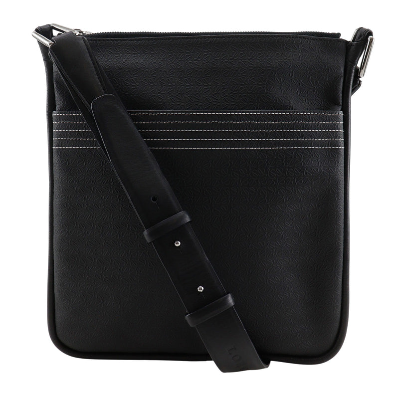 美品 ロエベ リピートアナグラム 総柄 ショルダーバッグ ユニセックス ブラック LOEWE】ロエベ リピートアナグラム ショルダーバッグ – NISHIKINO