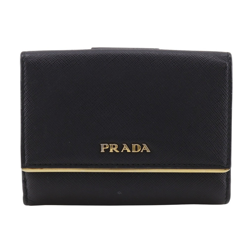 [PRADA]PRADA cartera plegable con logo