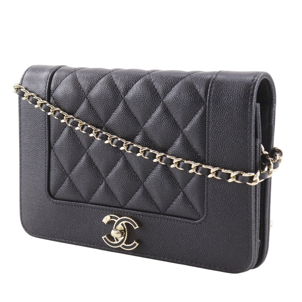 CHANEL ヴィンテージ　トートバッグ マドモアゼル　キャンバス　チェーン CHANEL】シャネル マドモアゼル チェーンウォレット A80972