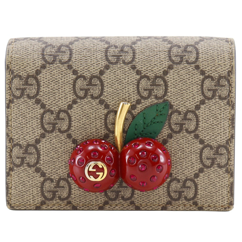 【GUCCI】グッチ チェリー 二つ折り財布
 476050