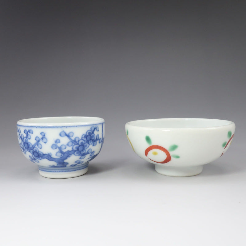 kyoyaki】京焼 西村徳泉 造 吉祥文 盃 一双 骨董品 – NISHIKINO