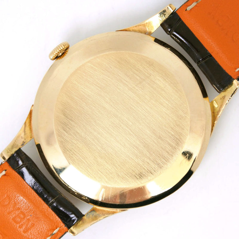 [IWC] Idabreye Shafhausen 
 Reloj de intercambio antiguo 
 Vintage Cal.89 K18 Oro amarillo X Crocodile Oro Gold Rolled Dial Old Inter Men's B-Rank