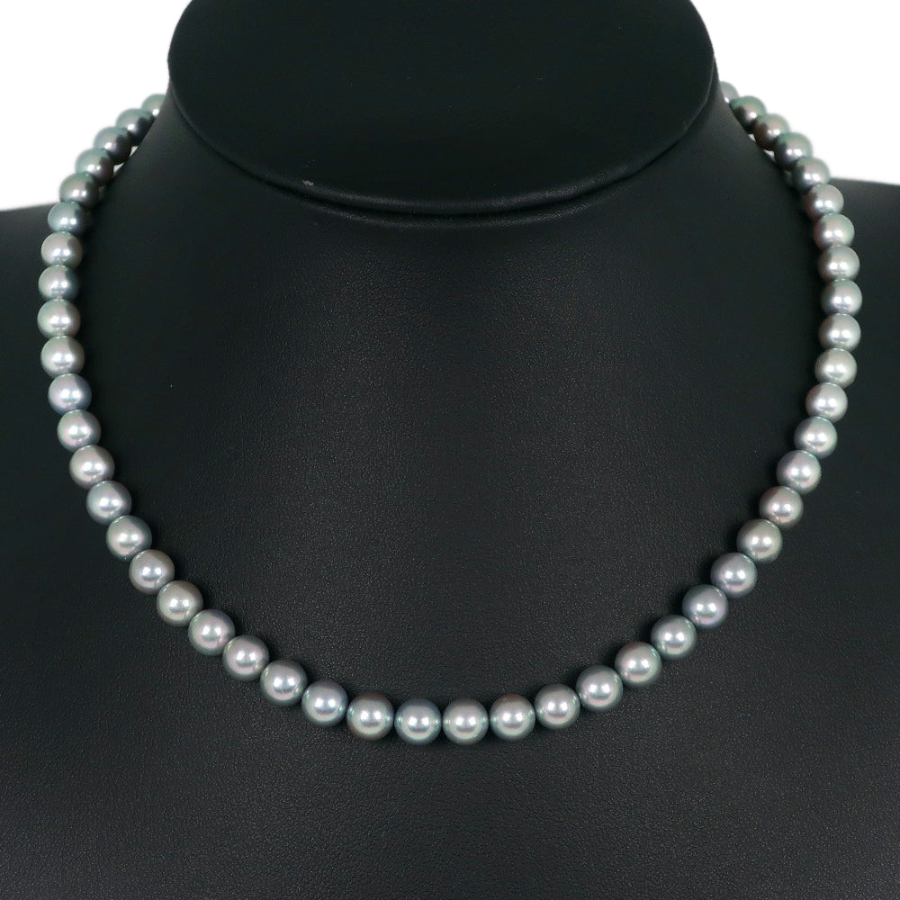 [TASAKI] Tasaki Pearl necklace 6.5 to 7.0mm Pearl x Silver Approximately  29.1g Pearl Ladies A-Rank