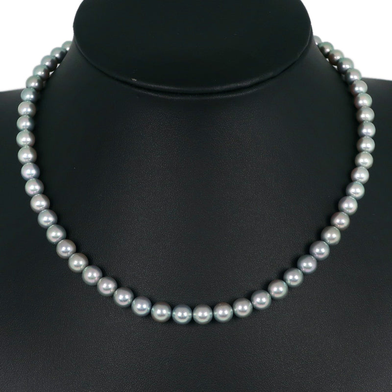 [Tasaki] Collar de perlas Tasaki 6.5-7.0 mm Pearl x Plata aproximadamente 29.1 g de damas A-Rank