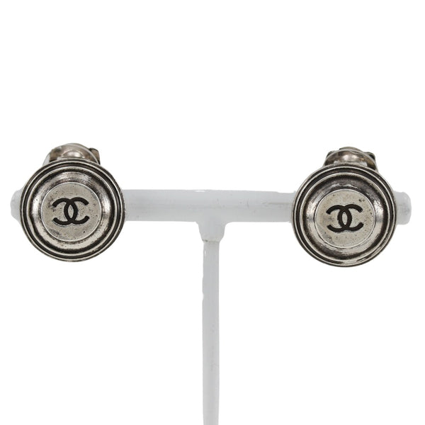 [Chanel] Chanel 
 Pendientes de cocomar 
 Metal Silver 99p grabado alrededor de 11.7 g Coco Mark Ladies