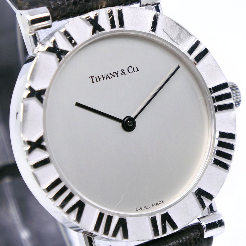 TIFFANY&Co.】ティファニー アトラス 腕時計 M0640 シルバー925×レザー ...