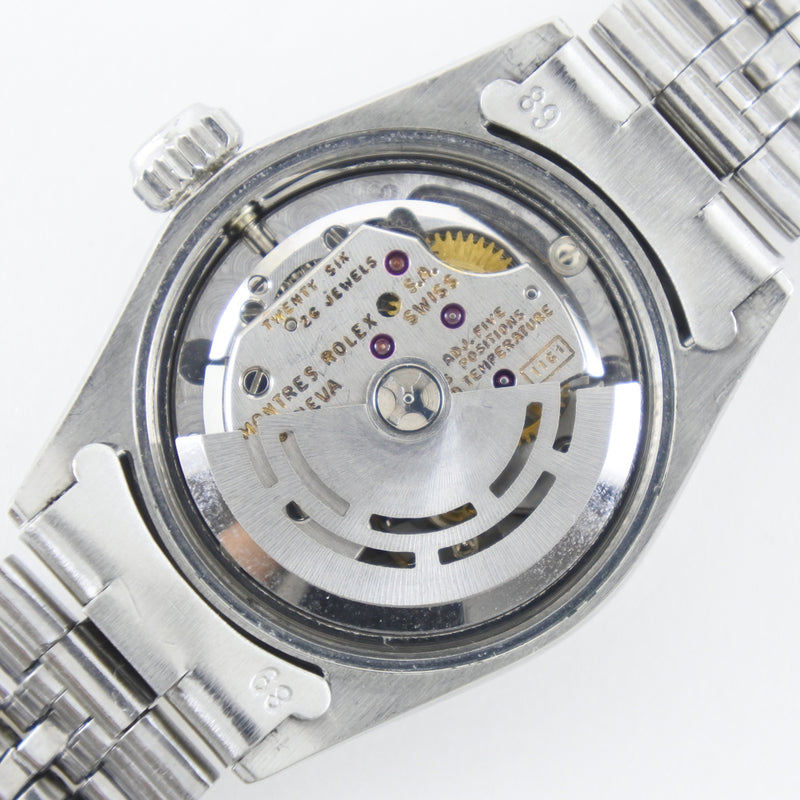 [Rolex] Rolex Oyster Pecul Watch Date 21 Cal.1161 6524 en acier inoxydable Automatique enroulement argent cadran en argent