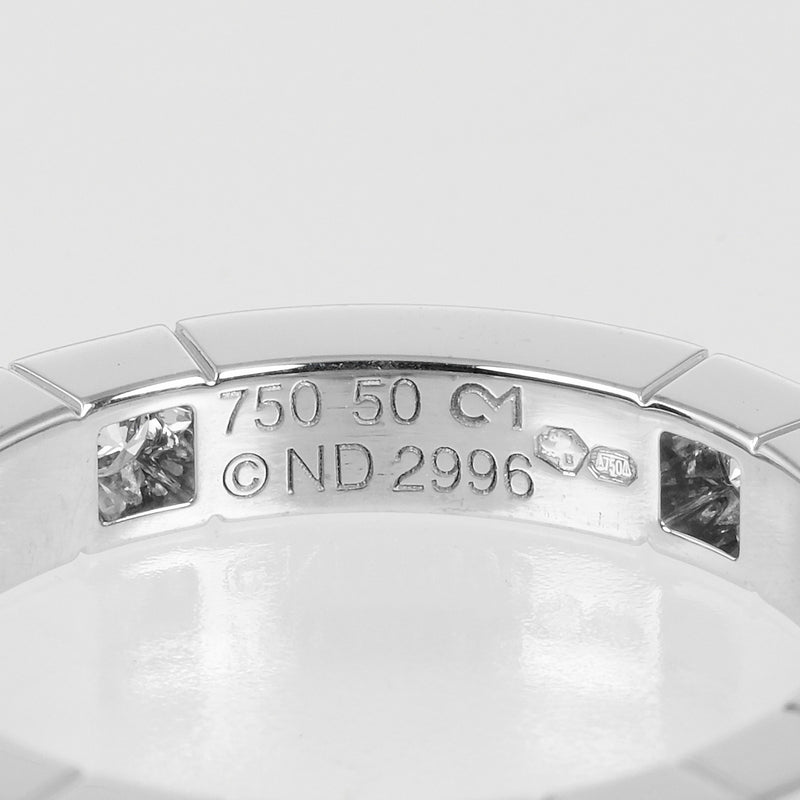 [卡地亚]卡地亚 
 Lanieres 第10号戒指 /戒指 
 18K白金x 9p钻石大约5.12克lanieres女士