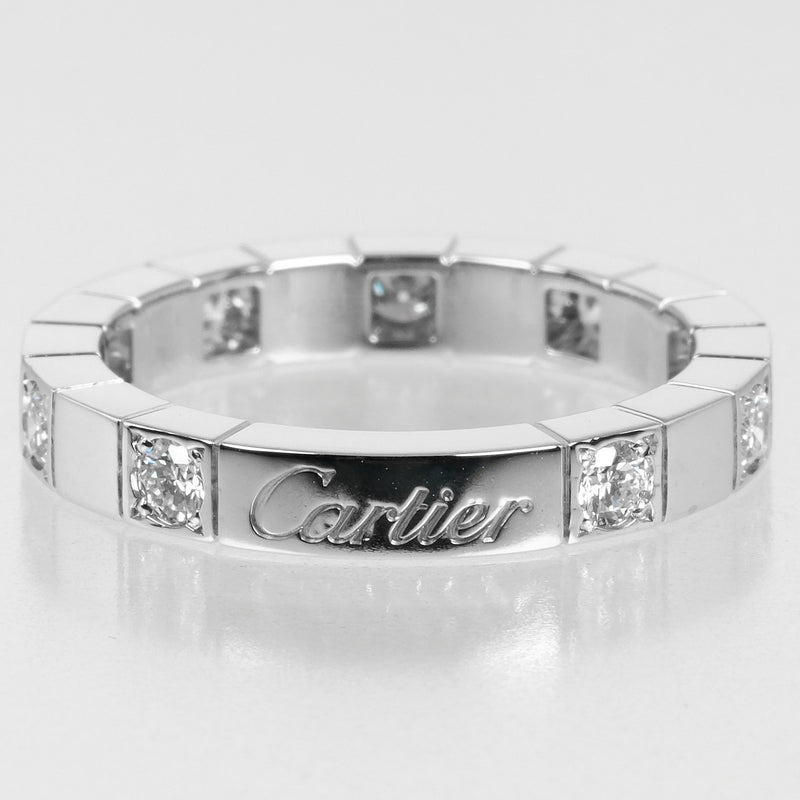 【CARTIER】カルティエ
 ラニエール 10号 リング・指輪
 K18ホワイトゴールド×9P ダイヤモンド 約5.12g Lanieres レディースAランク