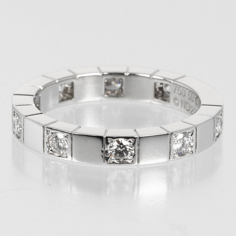 [Cartier] Cartier 
 Lanieres No. 10 Ring
 18KWhite Gold x 9P Diamond about 5.12g Lanieres Ladies A Rank