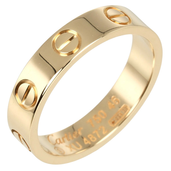 [卡地亚]卡地亚 
 迷你爱婚礼第六戒指 /戒指 
 18K黄金大约2.93克迷你爱情婚礼女士
