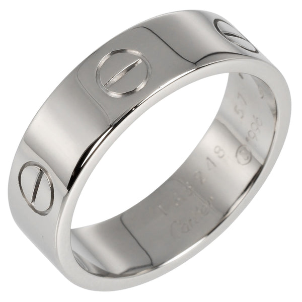 [Cartier] Cartier 
 Love 17 Ring
 18KWhite Gold Approximately 8.3g Love Men's A Rank