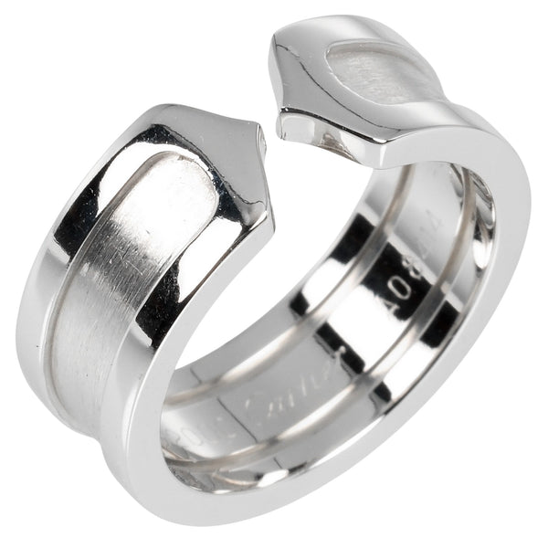 [Cartier] Cartier 
 No. 6 Ring
 18KWhite Gold Approximately 6.84G 2C Ladies A Rank