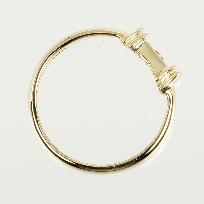 [Tiffany＆Co。]蒂法尼 
 垫子9戒指 /戒指 
 18K黄金X蓝宝石大约4.65克缓冲女士