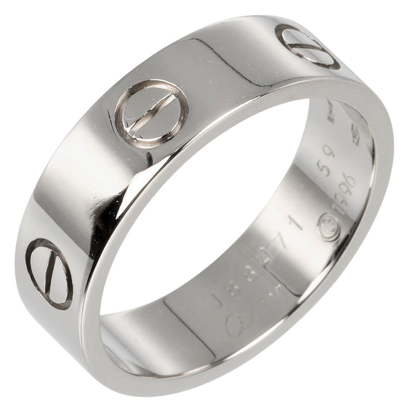 [Cartier] Cartier 
 Amor 19 anillo / anillo 
 18KOro blanco aproximadamente 8.53g amor amor a damas un rango