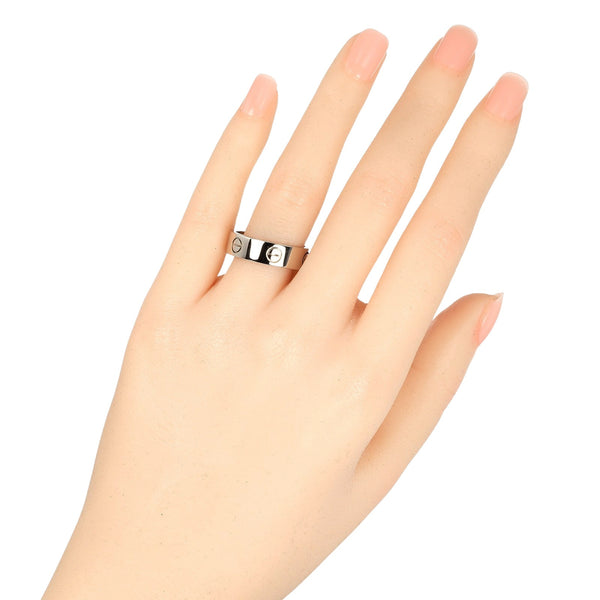 [Cartier] Cartier 
 Amor 19 anillo / anillo 
 18KOro blanco aproximadamente 8.53g amor amor a damas un rango