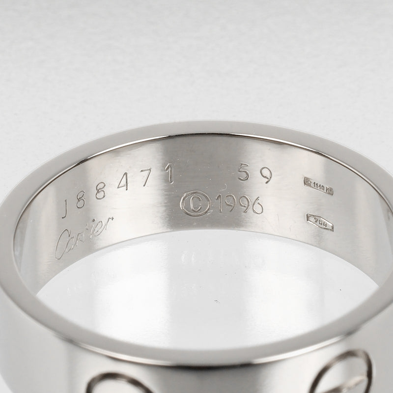 [Cartier] Cartier 
 Love 19 Ring
 18KWhite Gold Approximately 8.53G Love Love Ladies A Rank