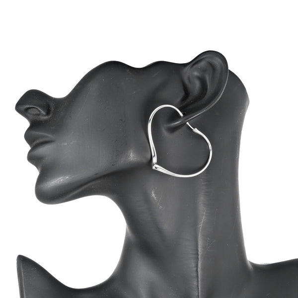 [TIFFANY & CO.] Tiffany 
 Open heart hoop piercing 
 Silver925 Approximately 8.74g Open HOOP Ladies A Rank