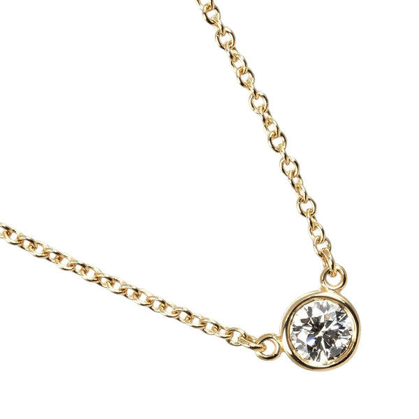 [Tiffany & co.] Tiffany 
 Collar 
 Ancho superior 4.3 mm 18KOro amarillo x diamante aproximadamente 1.82 g por el patio damas un rango