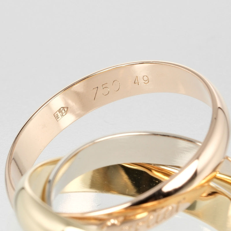 [Cartier] Cartier 
 Trinity No. 9 Ring
 18KGold x YG PG WG about 6.9g TRINITY Ladies A Rank
