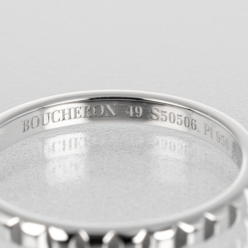[Boucheron] Buscheron 
 牛库尔德巴黎小9号戒指 /戒指 
 PT950白金大约2.79g牛Cru de Paris小女士