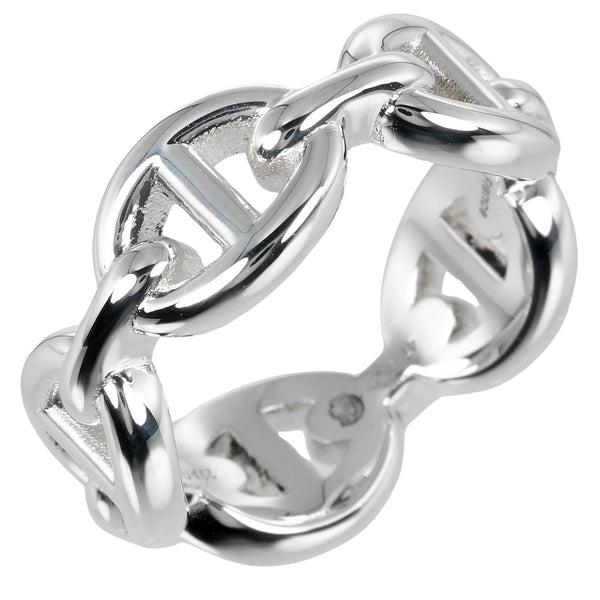 [Hermes] Hermes 
 Chaine d’Ancre Anchene 7 anillo / anillo 
 Silver 925 aproximadamente 5.29g Cadena D'Ancre Damas un rango