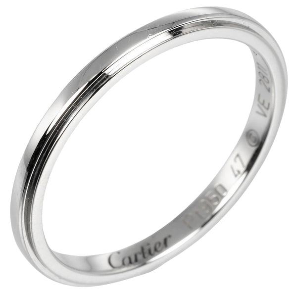 [Cartier] Cartier 
 Boda de Damour No. 7 Anillo / anillo 
 PT950 Platinum aproximadamente 1.94 g Ladies de bodas de damour un rango