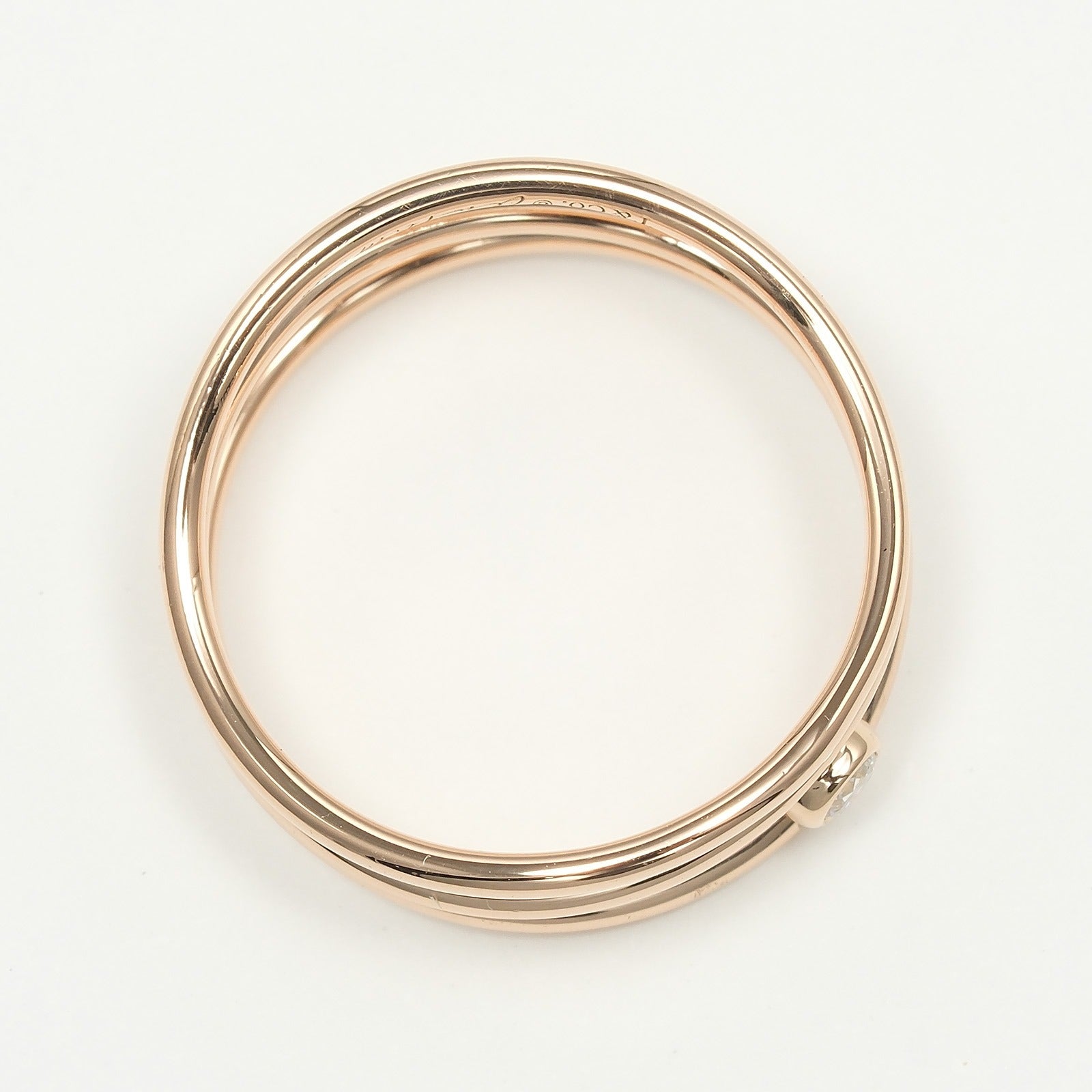 TIFFANY&Co.】ティファニー ウェーブ 3ロウ リング・指輪 11.5号