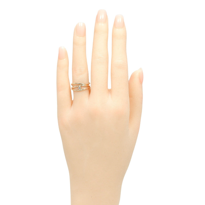 TIFFANY&Co.】ティファニー ウェーブ 3ロウ リング・指輪 11.5号