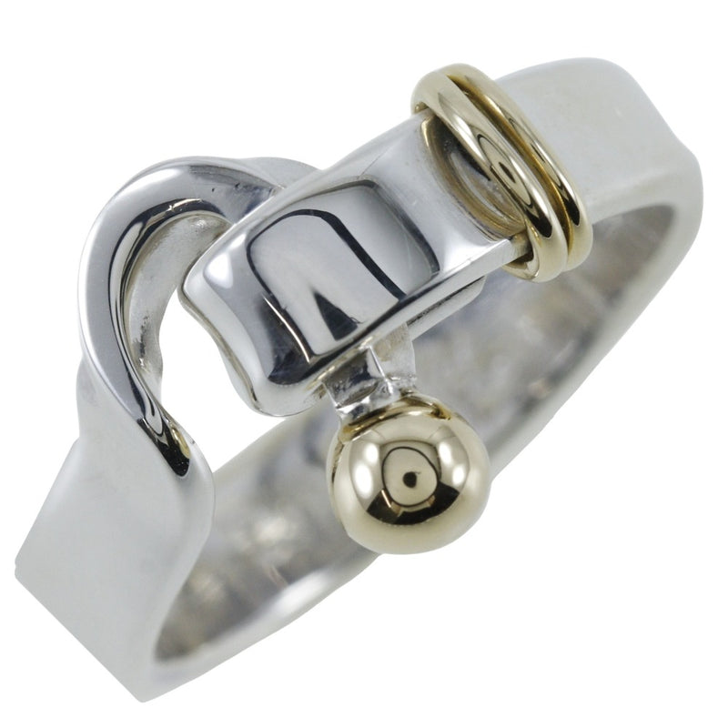 [Tiffany & co.]TIFFANY&Co. Hook & Eye 12 Ring Silver 925 ×18KYellow Gold Approximately 5.0g HOOK & EYE Ladies A Rank