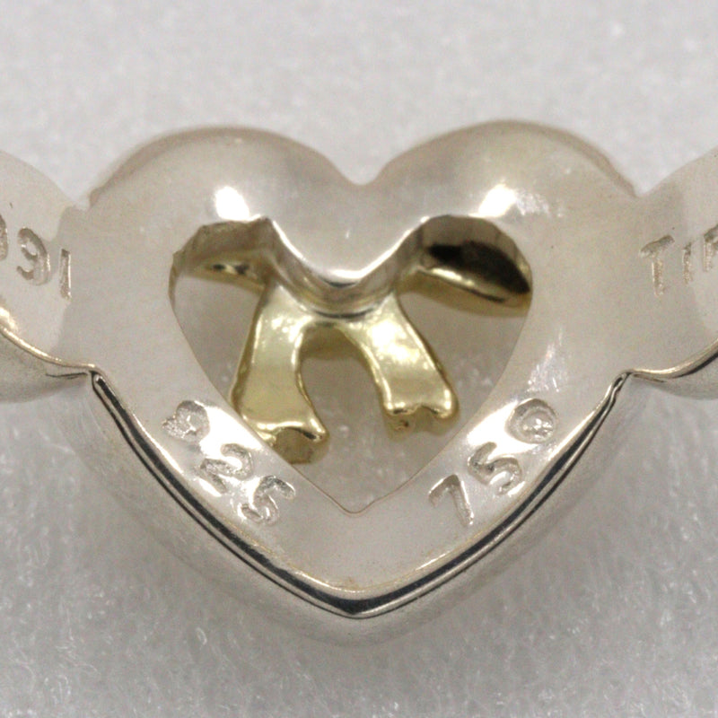 [Tiffany & co.]TIFFANY&Co. Heart Ribbon 7 Ring Silver 925 ×18KYellow Gold Heart Approximately 3.6g Heart Ribbon Ladies A Rank